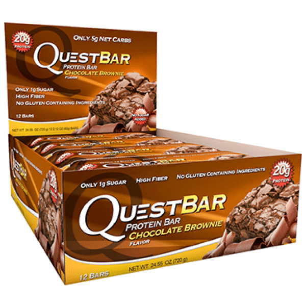 Блок батончиков Quest Protein Bar двойной шоколад (60 грамм) - 12 шт