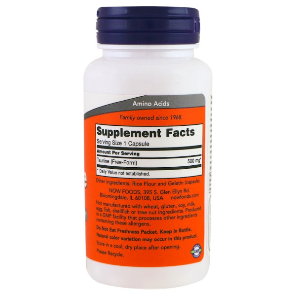 Taurine 500 mg (100 капсул) Taurine 500 mg (100 капсул)