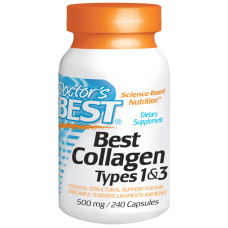 Best Collagen Types 1&3 500 мг (240 капсул)