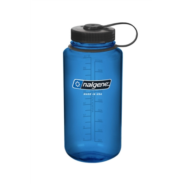 пляшка Nalgene Wide Mouth 1000ml Gray/Blue Loop