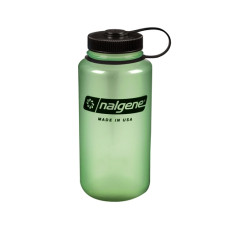 бутылка Nalgene Wide Mouth 1000ml Green Glow/Black Loop