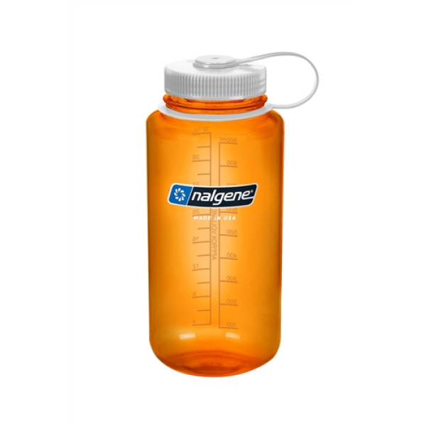 пляшка Nalgene Wide Mouth 1000ml Orange/White Loop