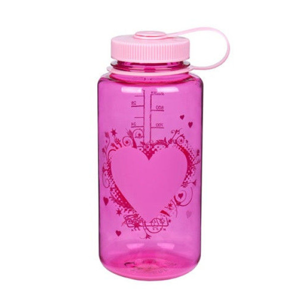 бутылка Nalgene Wide Mouth 1000ml Heart/Pink