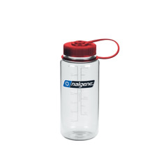 бутылка Nalgene Wide Mouth 500ml Clear/Red cap