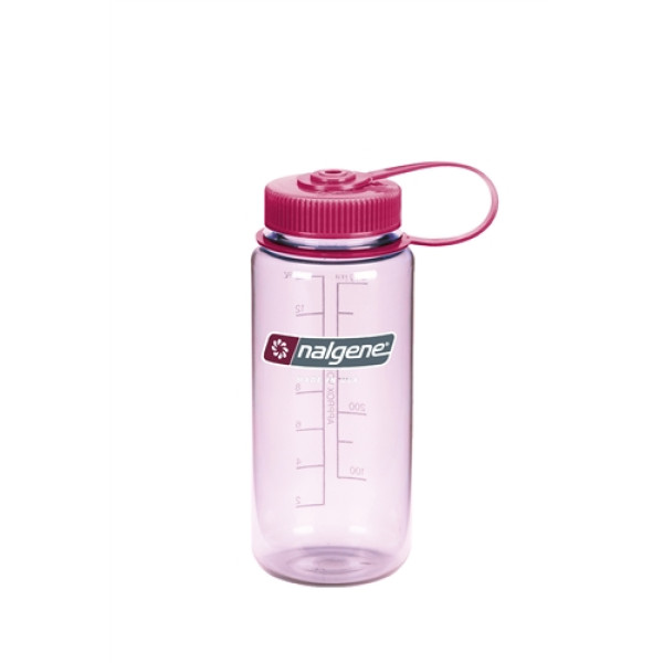 пляшка Nalgene Wide Mouth 500ml Clear/Pink