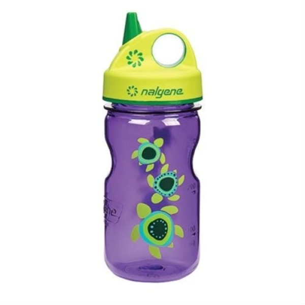 бутылка Nalgene Grip-n-Gulp 350ml Purple/Sea Turtles