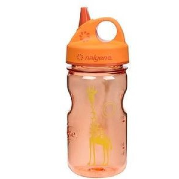 бутылка Nalgene Grip-n-Gulp 350ml Juicy Orange/Giraffe