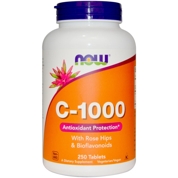 C-1000 with bioflavonoids & rose hips (250 таблетс)