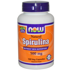 Natural Spirulina 500 mg (120 veg капсулы)