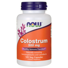 Колострум, Colostrum, Now Foods, 500 мг, 120 капсул