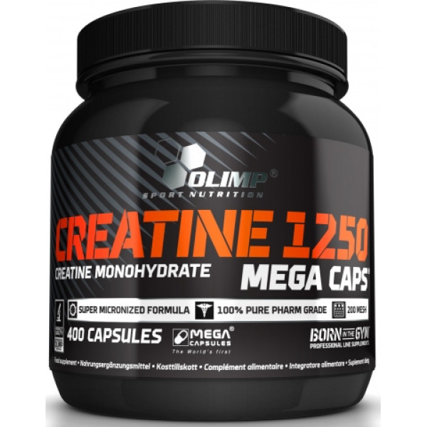Креатин моногідрат OLIMP Creatine Mega Caps 1250 (400 капсул)