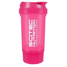 Шейкер 2 в 1 Scitec Nutrition Shaker Shaker 500 Travel Рожевий (500 мл)