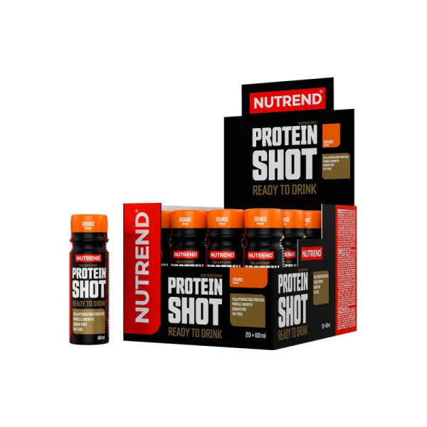 Протеїн у рідкій формулі Nutrend Protein Shot 60ml 20 шт зі смаком апельсину