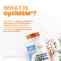 Хондропротектор Глюкозамін хондроїтин МСМ Doctor's BEST Glucosamine Chondroitin with Opti MSM 240 капсул
