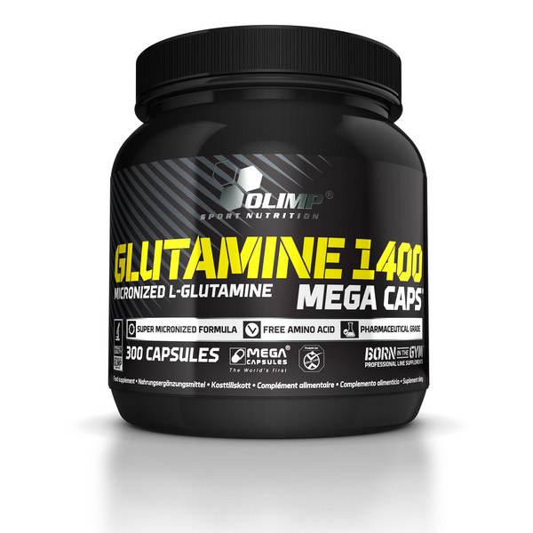 Глютамін Olimp L-Glutamine 1400 mega Caps (300 капсул)