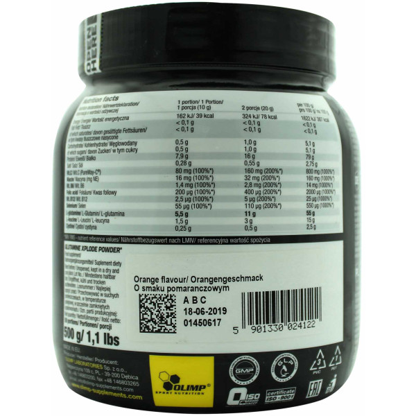 Глютамін Olimp Glutamine Xplode (500 г)