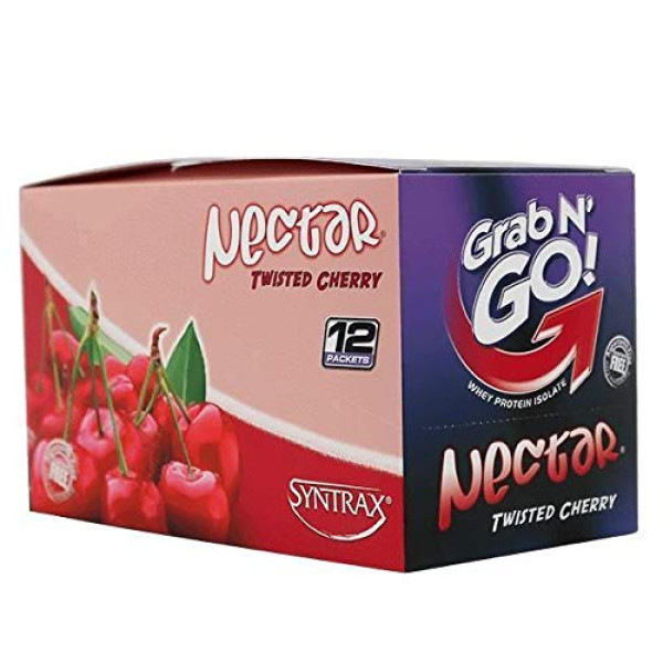 Протеїн Syntrax Nectar Grab N’ Go!, 12 шт по 27 грам Вишня