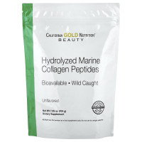 Гідролізований морський колаген California Gold Nutrition Hydrolyzed Marine Collagen Peptides 200 грам (без добавок)