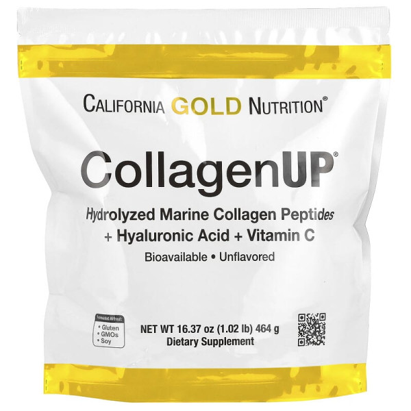California Gold Nutrition CollagenUP - Морський колаген з Гіалуроновою кислотою та вітаміном С - 464 грам