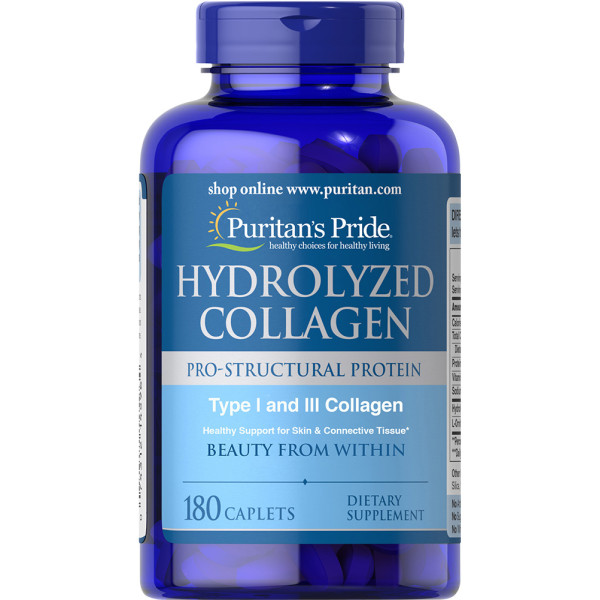 Биологически активная добавка Puritan's Pride Hydrolyzed Collagen 1000 mg 180 caps