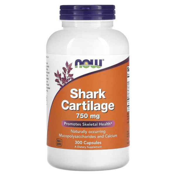 Акулий хрящь Shark Cartilage 750 mg (300 капсулы)