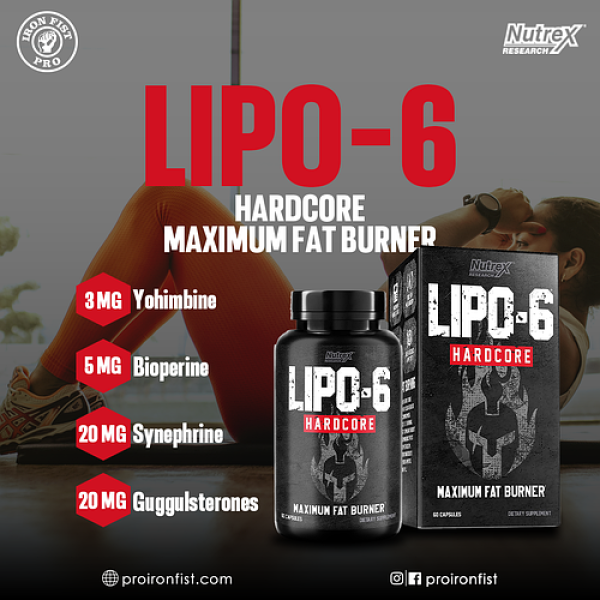 Жиросжигатель Nutrex Lipo-6 Hardcore - 60 капс Жиросжигатель Nutrex Lipo-6 Hardcore - 60 капс