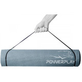 Коврик для фитнеса и йоги PowerPlay 4010 (183 * 61 * 0.4) Серый 