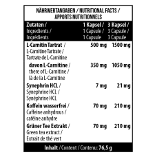 Жироспалювач MST L-Carnitine PRO 90 капсул
