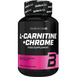 Жироспалювач L-carnitine+chrome Biotech, 500 мг, 60 таблеток Жироспалювач L-carnitine+chrome Biotech, 500 мг, 60 таблеток