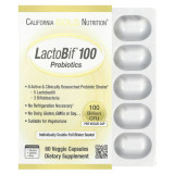 Пробіотики, LactoBif, 100 млрд CFU, California Gold Nutrition, 60 рослинних капсул Пробіотики, LactoBif, 100 млрд CFU, California Gold Nutrition, 60 рослинних капсул