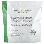 Гидролизованный морской коллаген California Gold Nutrition Hydrolyzed Marine Collagen Peptides 500 грамм (без добавок)