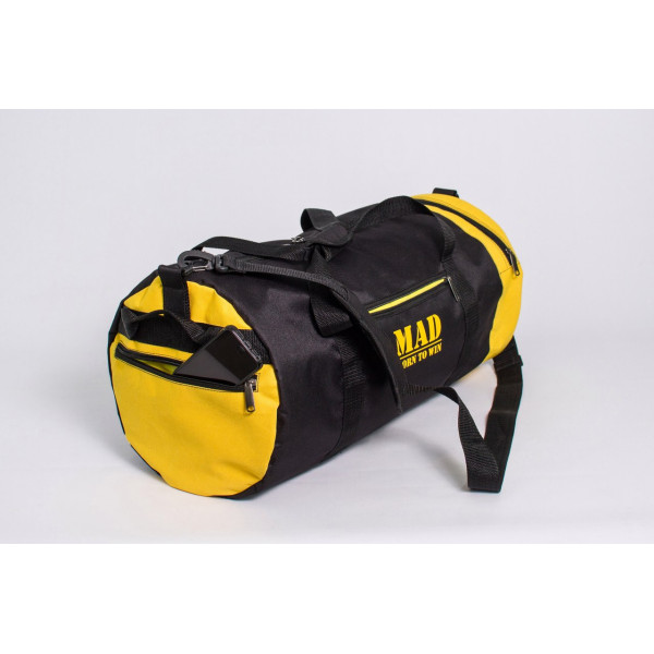 Спортивна сумка MAD 40L чорно-жовта