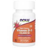 Вітамін Д3 NOW Foods Vitamin D3 10000 IU 240 капсул