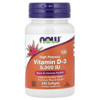 Вітамін Д3 NOW Foods Vitamin D3 5000 IU 240 капсул