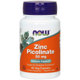 NOW Zinc Picolinate 50 mg, 60 вегакапсул NOW Zinc Picolinate 50 mg, 60 вегакапсул