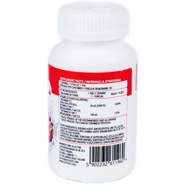 VITAMIN D3 + K2 (90 таблетс)