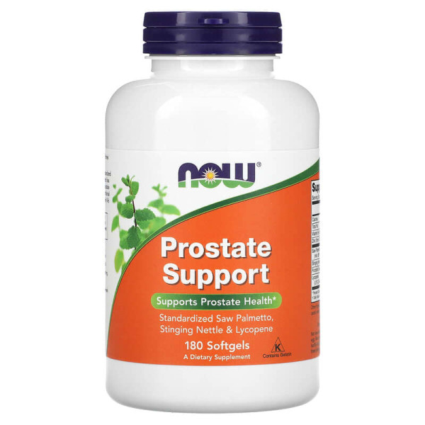 Комплекс для простаты NOW Foods, Prostate Support, поддержка мужского здоровья, 180 гелевых капсул