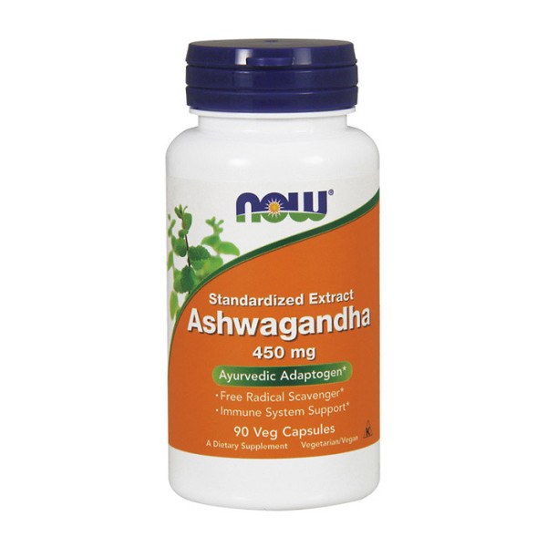Ашвагандха NOW Ashwagandha 450 mg (90 veg капсулы)