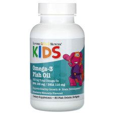 Рыбий жир California Gold Nutrition Kids Omega-3 Fish Oil 60 капсул со вкусом клубники