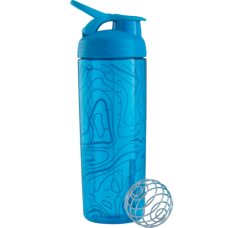 Шейкер Sleek з кулькою 820 ml - аква (Aqua Tort Flow)