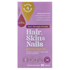 Мультивітамінний комплекс Hair Nails Skin 21st Century, добавка для волосся, шкіри та нігтів, підвищена сила дії, 90 таблеток