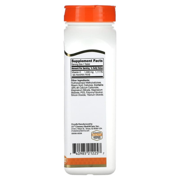 Вітаміни 21st Century Vitamin C 1000 мг Prolonged Release 110 таблеток Вітаміни 21st Century Vitamin C 1000 мг Prolonged Release 110 таблеток