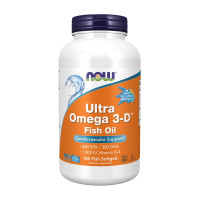 Концентрат риб'ячого жиру Омега-3 + вітамін Д-3 Ultra Omega Fish oil 3-D 180 caps