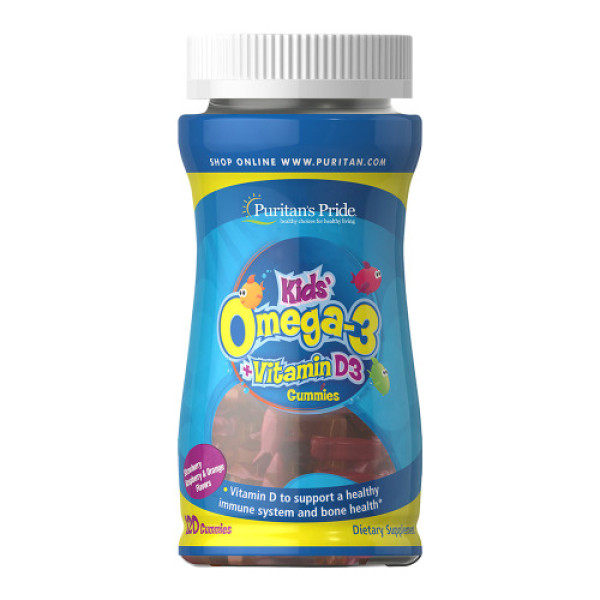 Kids Omega-3 + Vitamin D3 Gimmies (120 капсулы)