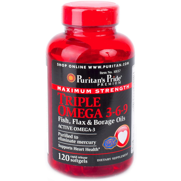Maximum Strength Triple Omega 3-6-9 (120 капсул)