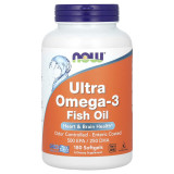 Концентрат риб'ячого жиру Омега-3 Now foods Ultra Omega-3 180 softgels