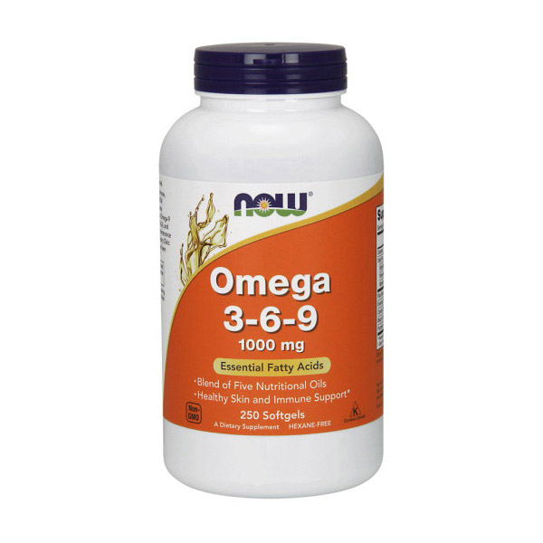 Риб'ячий жир Now Foods Omega 3-6-9 (250 капсул)