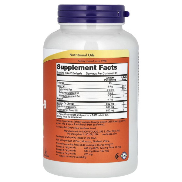 Супер Омега Now Foods super omega 3-6-9 fish oil 1200 мг 180 желатинових капсул Супер Омега Now Foods super omega 3-6-9 fish oil 1200 мг 180 желатинових капсул