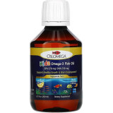 Рыбий жир с Омега-3 для детей Oslomega Kids Omega-3 Fish Oil, натуральный лимонный вкус, 200 мл