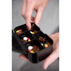 Таблетниця SMARTSHAKE PILLBOX ORGANISER 2-PACK BLACK